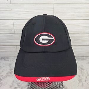 Ogio Slideback Baseball Cap Black University of Georgia One Size Hat